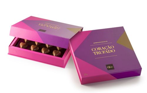 CAIXA CORAÇÃO TRUFADO 210G