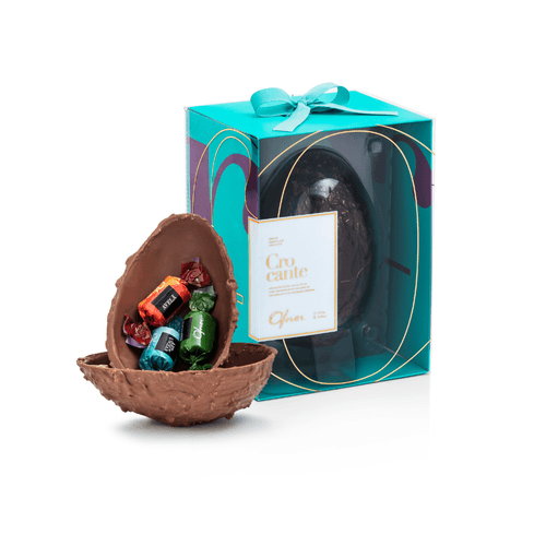 CAIXA 8 UNIDADES OVO DE CHOCOLATE CROCANTE 250G