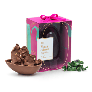 OVO DE CHOCOLATE CROCANTE MACADÂMIA 300g