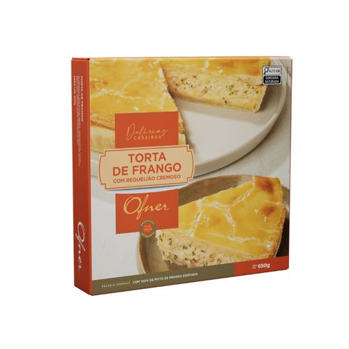 TORTA DE FRANGO COM REQUEIJÃO 650G