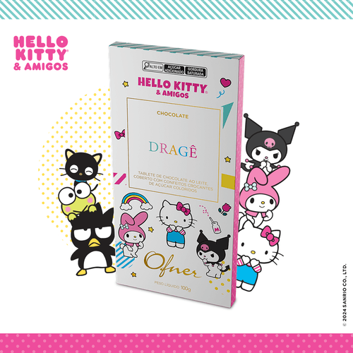 TABLETE DRAGÊ HELLO KITTY  100g