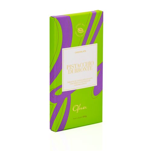 TABLETE CHOCOLATE PISTACCHIO DI BRONTE 100g