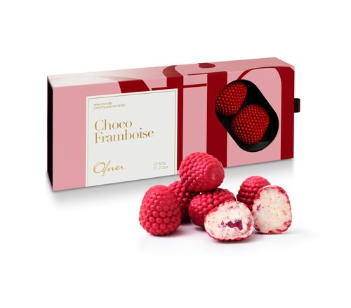 BOMBOM CHOCO FRAMBOISE C/6UNI - 55G