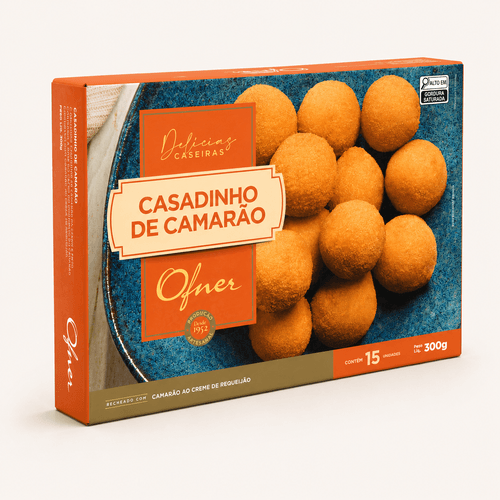 CASADINHO DE CAMARÃO 300G - 15 (UN)